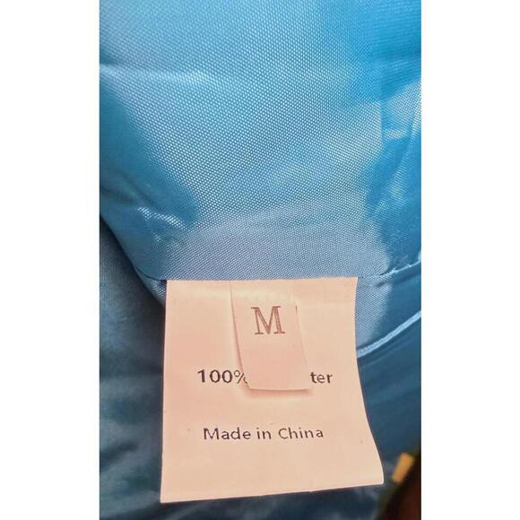 Multi-Color Plaid Women's Long Coat, Medium (NWT) - Picture 5 of 5